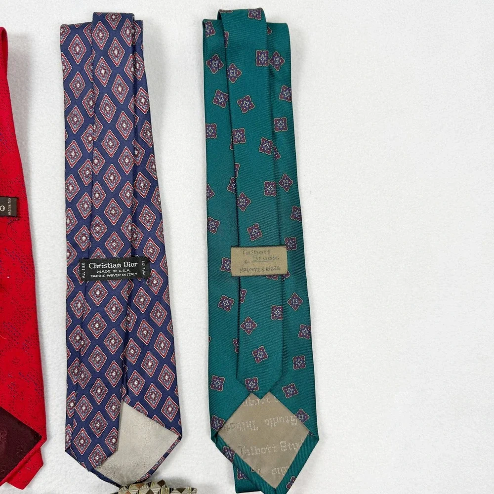 Vintage‎ Designer Ties (Lot of 10 ) - Givenchy Dior YSL Steffano Ricci Valentino